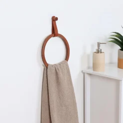 TENDANCE Porte serviette adhésif arrondi (D21 cm) Season Color Ambre Sale