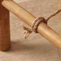 EMINZA Porte serviette pliable canne de bambou Echelle (H116 cm) Hanoï Naturel Online