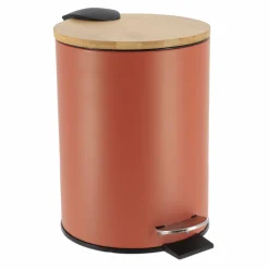 TENDANCE Poubelle à pédale avec frein de chute Timeless Terracotta Clearance
