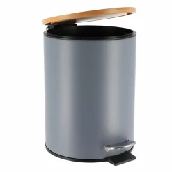 TENDANCE Poubelle à pédale avec frein de chute Timeless e Gris Discount