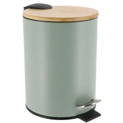 TENDANCE Poubelle à pédale avec frein de chute Timeless Vert Eucalyptus Best