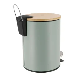 TENDANCE Poubelle à pédale avec frein de chute Timeless Vert Eucalyptus Best