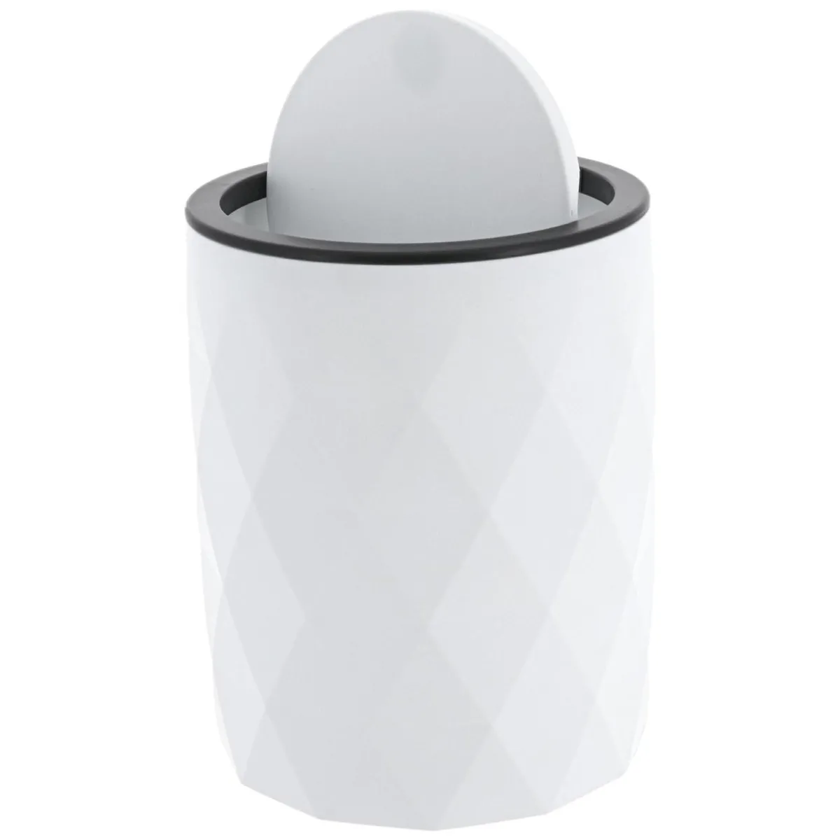 TENDANCE Poubelle salle de bain 6L Rubby Blanc Sale