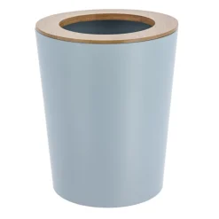 TENDANCE Poubelle salle de bain 5L Purebamboo Bleu clair Discount