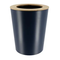 TENDANCE Poubelle salle de bain 5L Purebamboo Bleu marine Sale