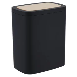 TENDANCE Poubelle salle de bain 5L Cosy Noir Best