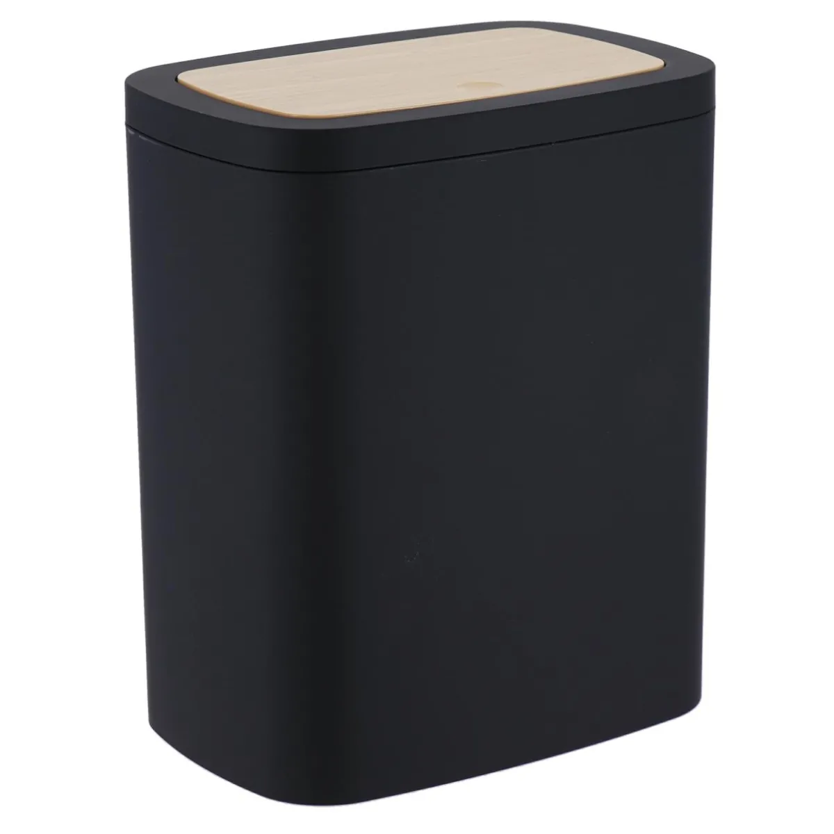 TENDANCE Poubelle salle de bain 5L Cosy Noir Best
