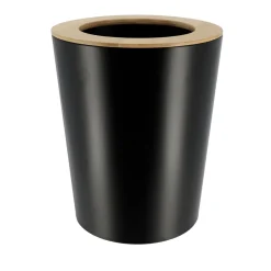 TENDANCE Poubelle salle de bain 5L Purebamboo Noir Clearance