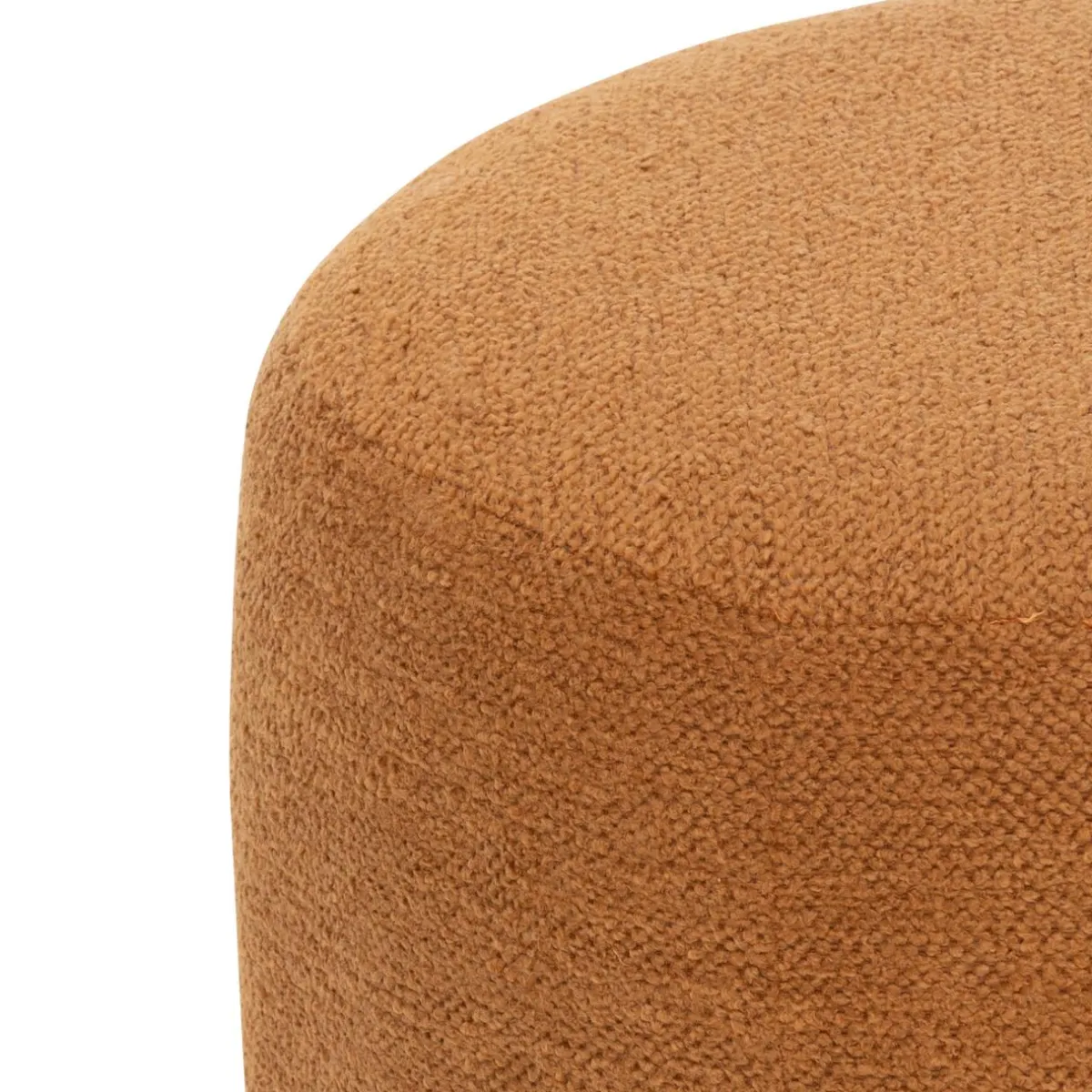 Atmosphera, cru017dateur d'intu017drieur Pouf bouclette (D39 cm) Améa Orange Hot