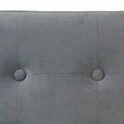 ATMOSPHERA Pouf de rangement double Lysandre Velours Gris Discount