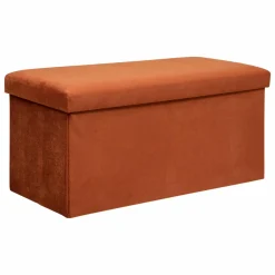 ATMOSPHERA Pouf de rangement double Lilou Ambre