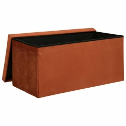 ATMOSPHERA Pouf de rangement double Lilou Ambre