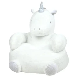 STOF Pouf enfant licorne (45 x 45 cm) Aurore Blanc