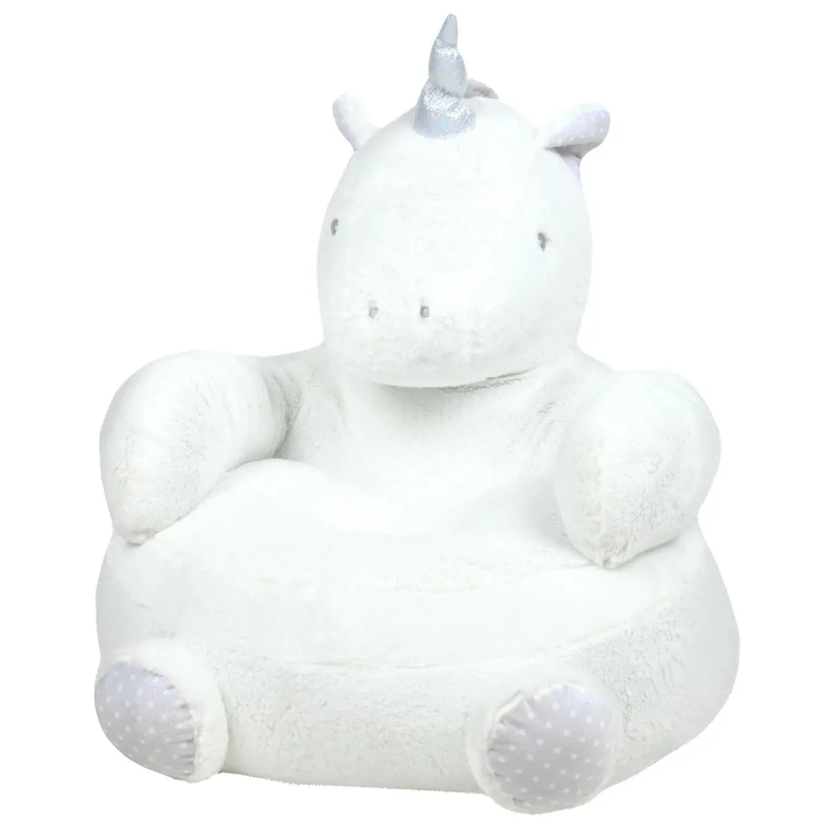 STOF Pouf enfant licorne (45 x 45 cm) Aurore Blanc