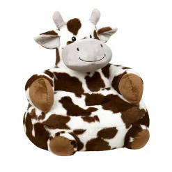 STOF Pouf peluche vache enfant (H45 cm) Lise Marron Best