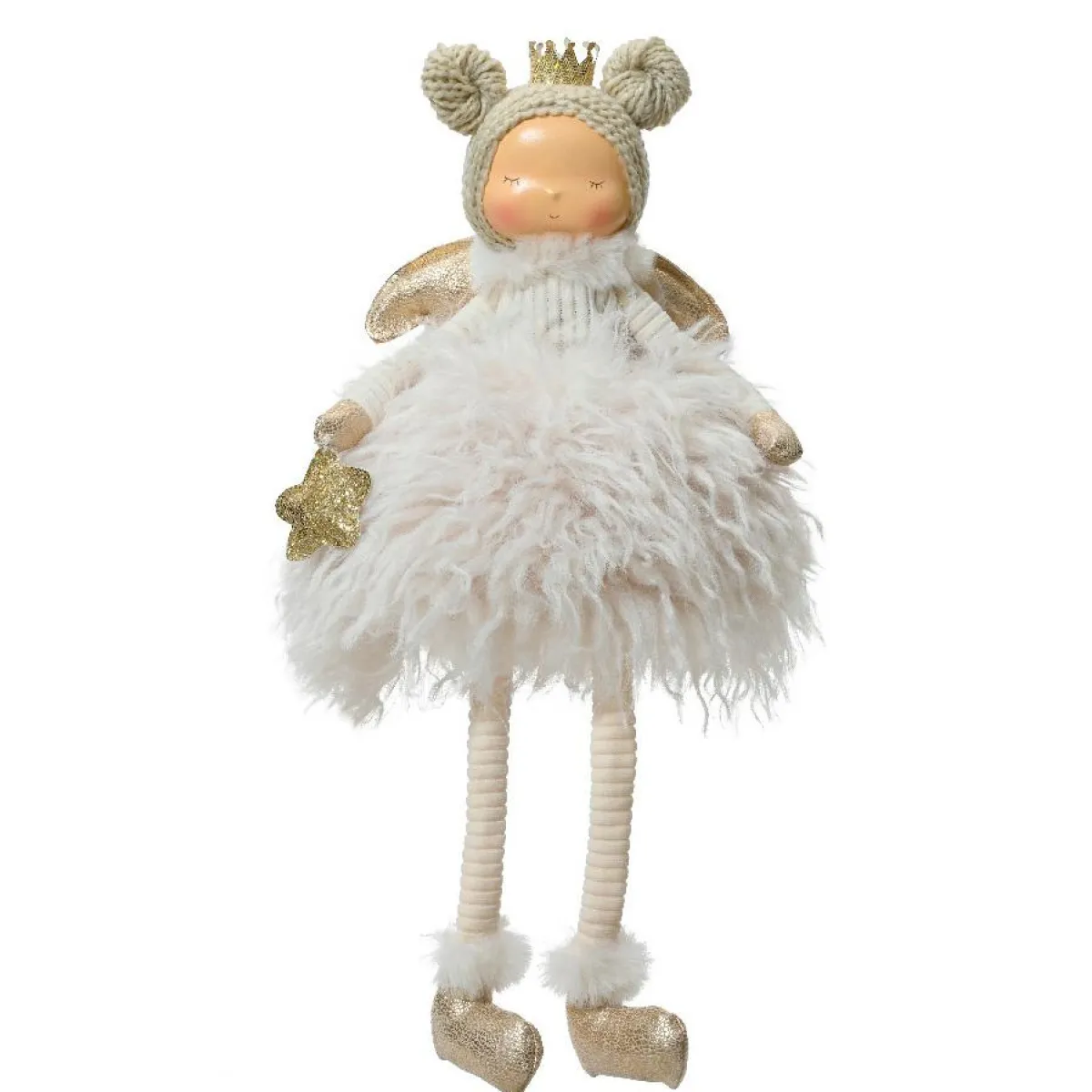KAEMINGK Poupée fillette fait main (H52 cm) Emma Plumette Beige Online