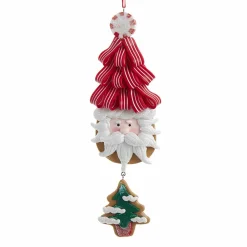 CHRISTMAS INSPIRATIONS Père Noël à suspendre (H13 cm) Père-Noël sapin Rouge Best
