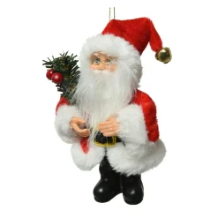 KAEMINGK Père Noël à suspendre (H13 cm) Vivien Rouge New