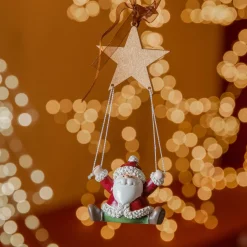 KAEMINGK Père Noël à suspendre (H13 cm) Volant Multicolore Sale