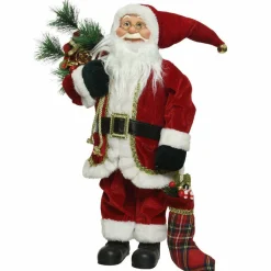 KAEMINGK Père Noël déco Traditionnel (H60 cm) Santa Claus Rouge Best