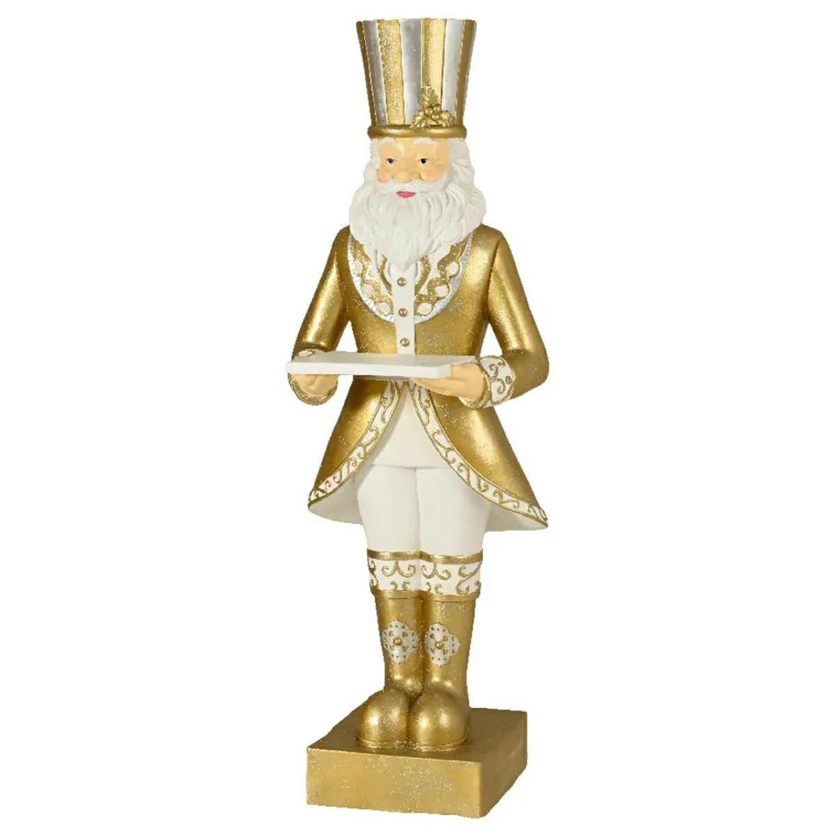 EMINZA Père Noël Géant (H175 cm) Gabriel costumé Or