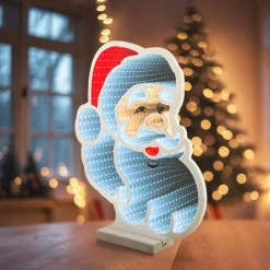 KAEMINGK Père Noël lumineux 192 LED (H30 cm) Infinity Blanc froid/ Multicolore Best