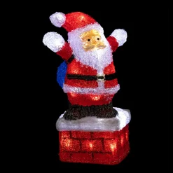 Feeric Lights & Christmas Père Noël lumineux 40 LED (H30 cm) Gaston Blanc froid