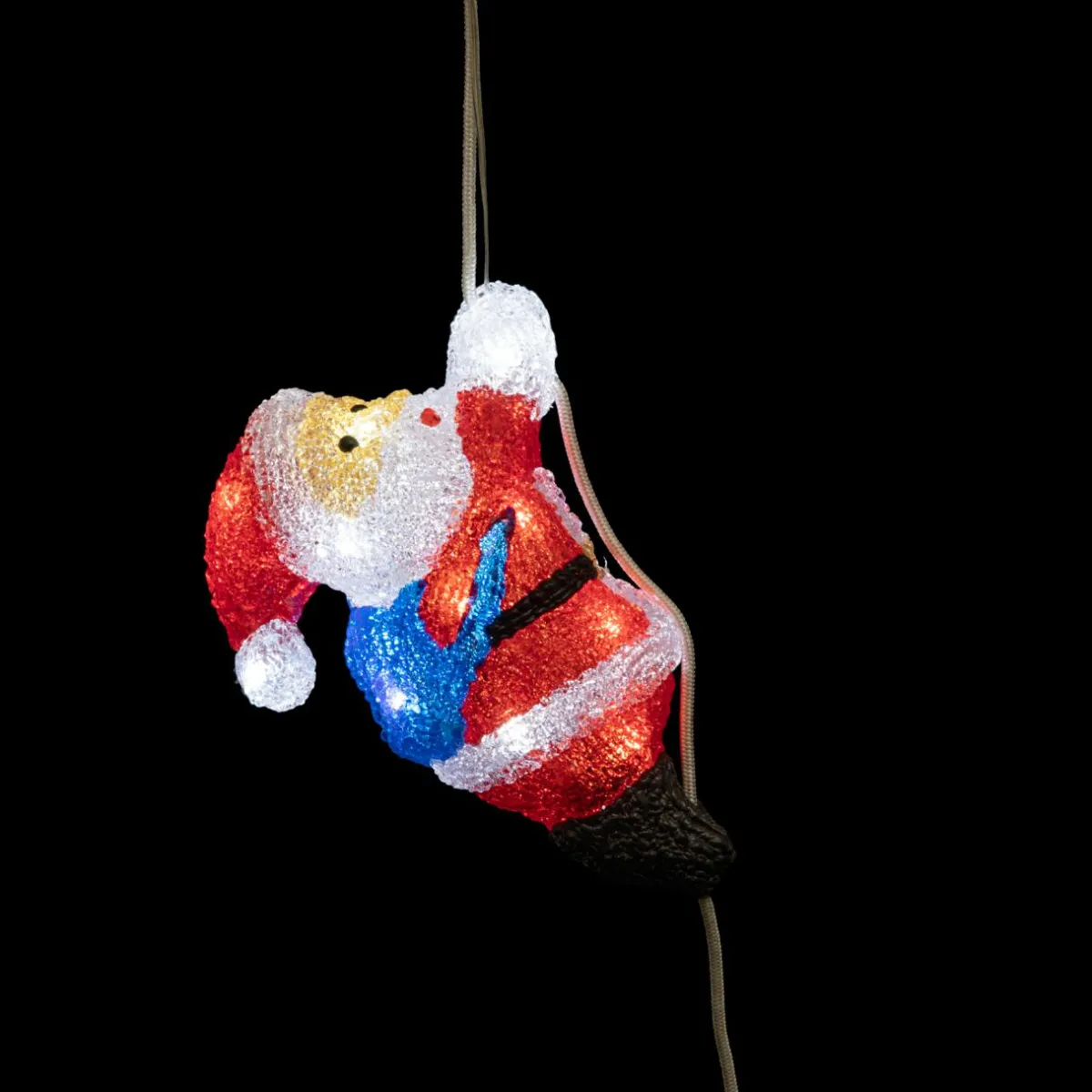 Feeric Lights & Christmas Père Noël lumineux à piles 20 LED (H23 cm) Jeannot Blanc froid Outlet
