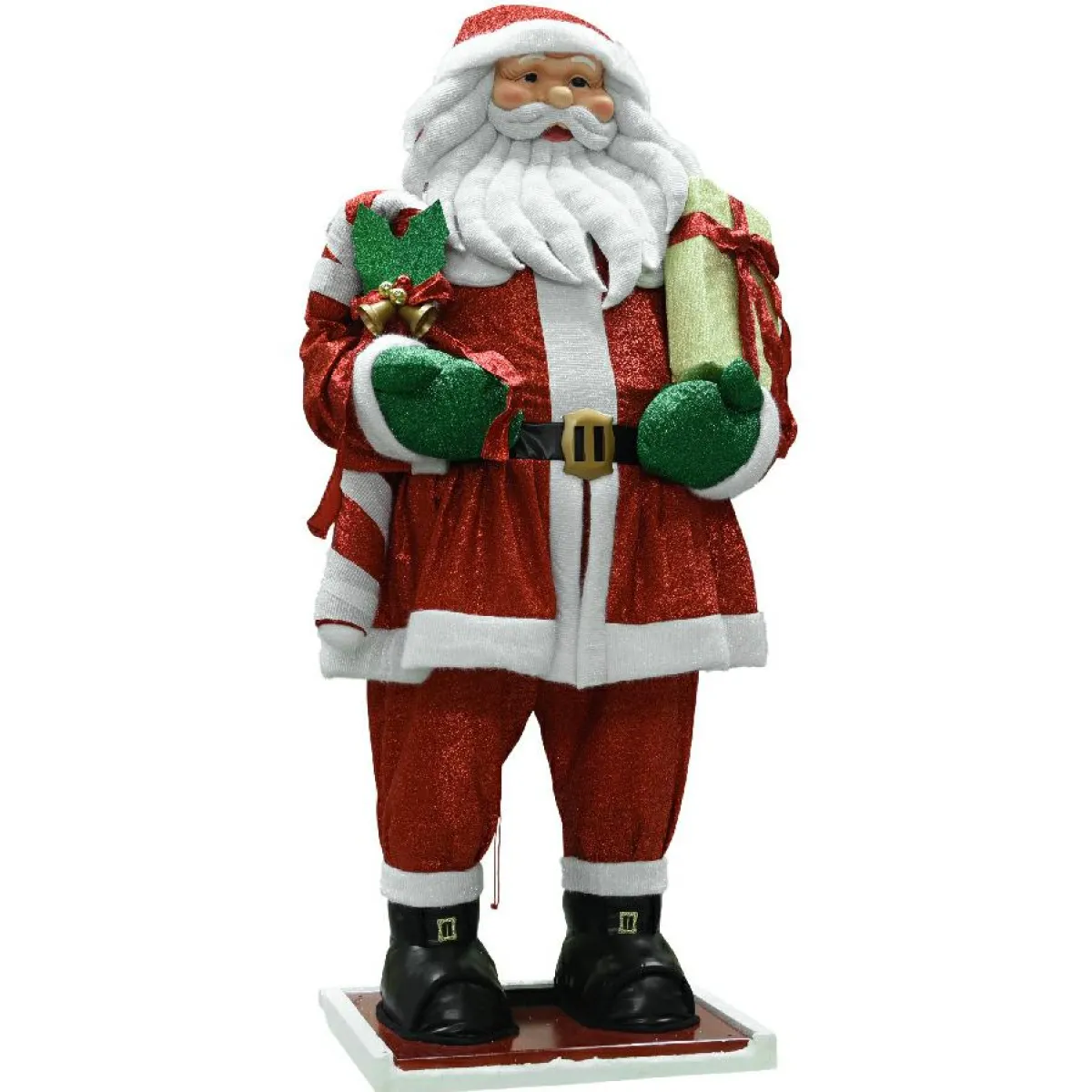 KAEMINGK Père Noël traditionnel Géant (H300 cm) Ulrik Rouge Hot