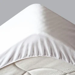 STOF Protège-matelas (90 x 190 cm) Elise Blanc Discount