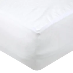 STOF Protège-matelas alèse molleton imperméable (90 x 190 cm) Serena Blanc New
