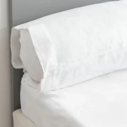 LOVELY CASA Protège-traversin (43 x 180 cm) Elise Blanc Discount
