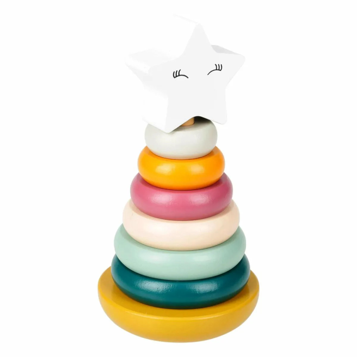 OSTARIA Pyramide à empiler bois Stella Multicolore Sale