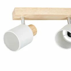 OSTARIA Rampe de spot 4 abat-jours (L67 cm) Tissu Blanc Online