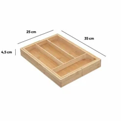 ATMOSPHERA Range-couverts Bambou extensible Bois Discount