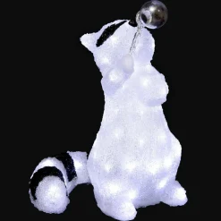 Feeric Lights & Christmas Raton laveur lumineux 60 LED (H40 cm) Marcel Blanc froid Sale