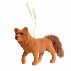 KAEMINGK Renard de Noël à suspendre (H7 cm) Milou Marron