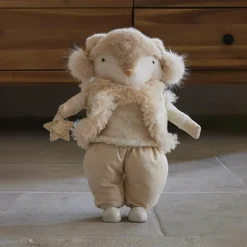 KAEMINGK Renard de Noël debout (H41 cm) Etoile scandinave dée Or Discount