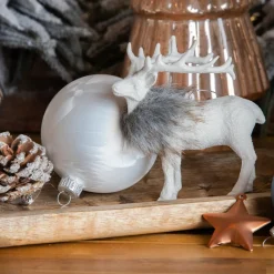 KAEMINGK Renne à suspendre (H15 cm) Marius Blanc Clearance