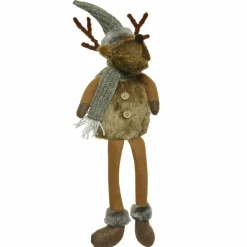 KAEMINGK Renne de Noël Déco (H50 cm) Aston rigolo Marron Clearance