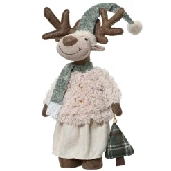 KAEMINGK Renne de Noël debout (H82 cm) Madame Chic Beige Sale