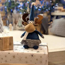 KAEMINGK Renne de Noël (H30 cm) Gaby en Bleu Online