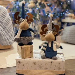 KAEMINGK Renne de Noël (H30 cm) Gaby en Bleu Online