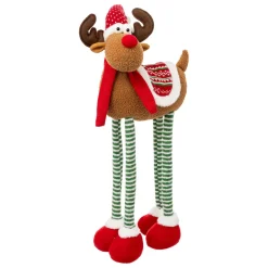 FEERIC LIGHTS Renne de Noël (H103 cm) Georges et jambes téléscopiques Multicolore New