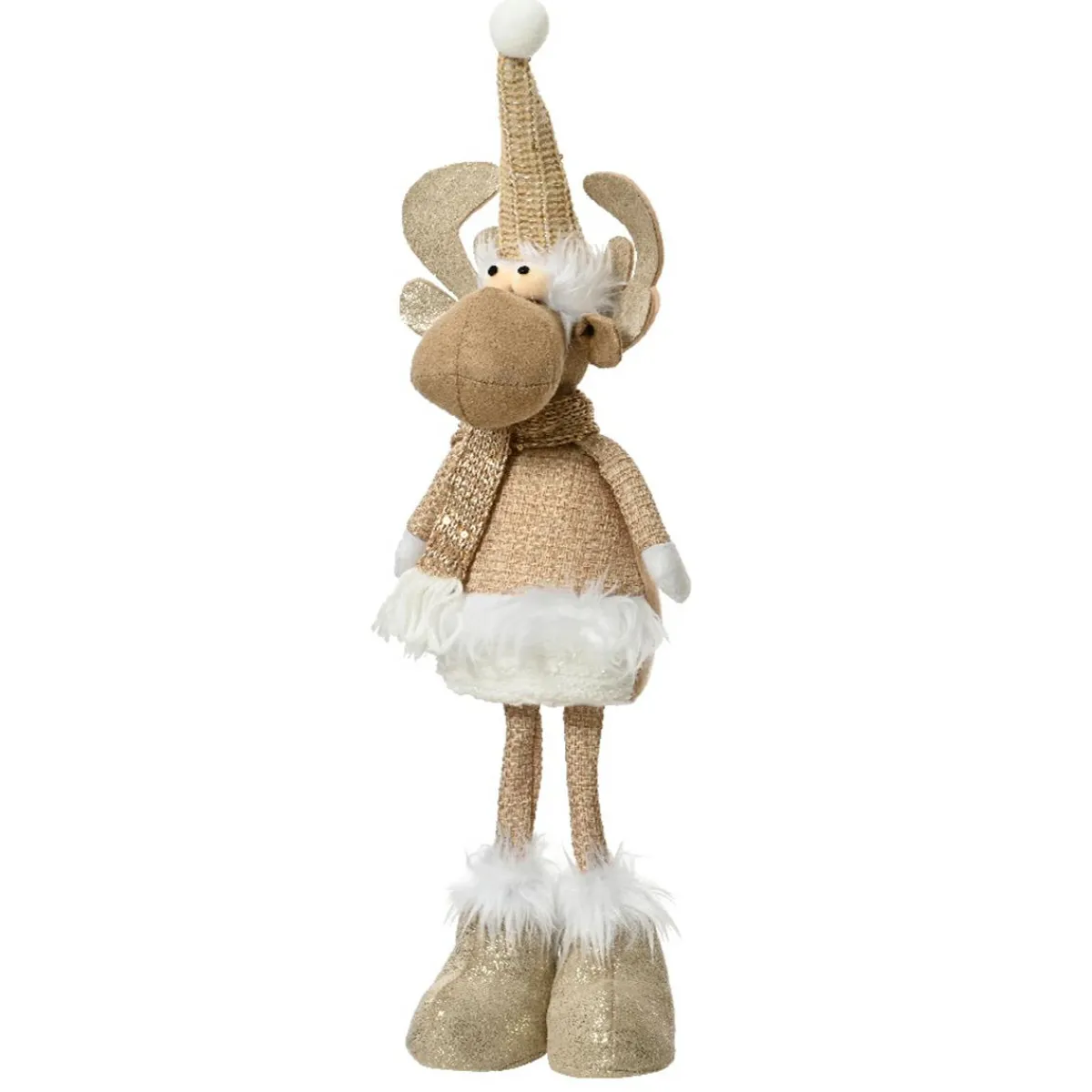 KAEMINGK Renne de Noël (H50 cm) Ginger au Naturel Beige Hot