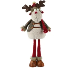 KAEMINGK Renne debout (H70 cm) Duncan écharpe Rouge Clearance