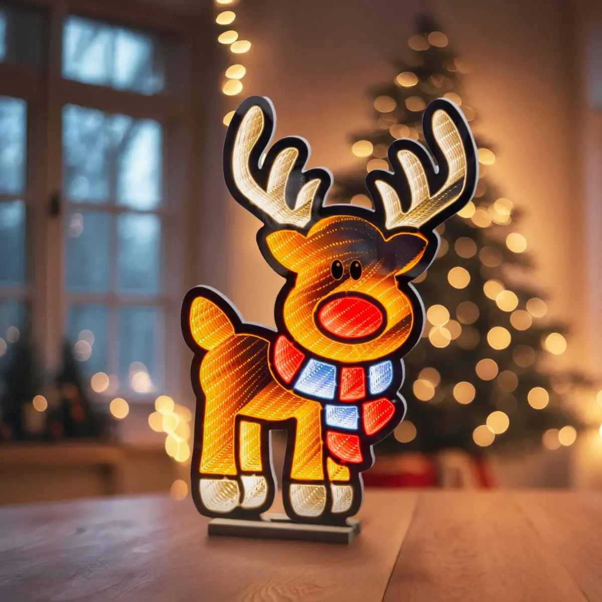 KAEMINGK Renne lumineux 324 LED (H60 cm) Infinity Blanc chaud et froid Multicolore