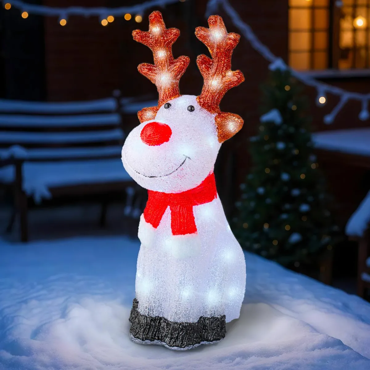 EMINZA Renne lumineux 40 LED (H50 cm) Dasher Blanc froid Clearance