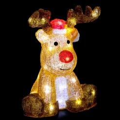 Feeric Lights & Christmas Renne lumineux 40 LED (H30 cm) Vito Blanc froid