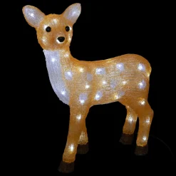 FEERIC LIGHTS Renne lumineux solaire 50 LED (H48 cm) Biche Blanc froid Clearance